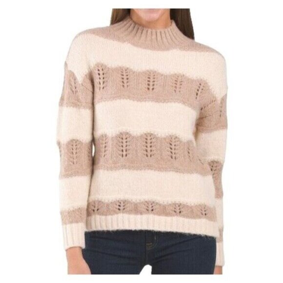 Heartloom Revolve Alice Sweater Small Lightweight soft knit Ivory Beige $89 - Picture 1 of 14